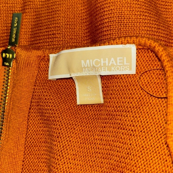 MICHAEL KORS marigold orange longsleeve sweater in women’s small - Picture 8 of 8